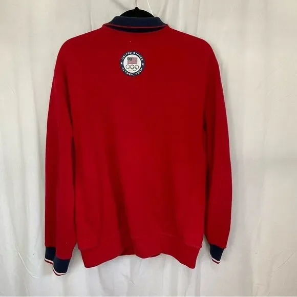 Polo by Ralph Lauren 2012 USA Olympic Team Full Zip Red Sweater Men's Size Large - Picture 5 of 15